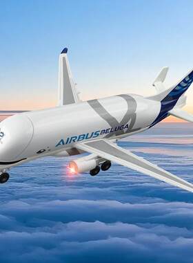 大白鲸飞机模型超级运输机仿真合金空客A300收藏摆件收藏摆件礼物