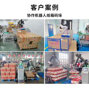 纸箱码垛机 30KG协作机器人码垛机 食品饮品外箱自动封箱码垛线体