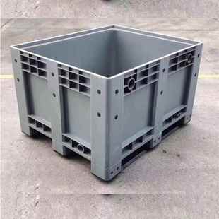 760板密封箱灰色一体塑料卡箱托盘物流 塑LRH胶卡板箱12000 10式