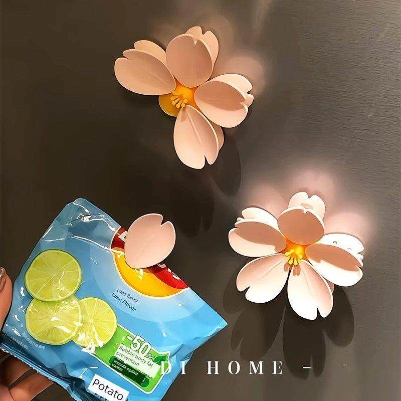 樱花磁性封夹冰箱贴纸食品袋夹零食封夹磁铁个性化创意3D立体