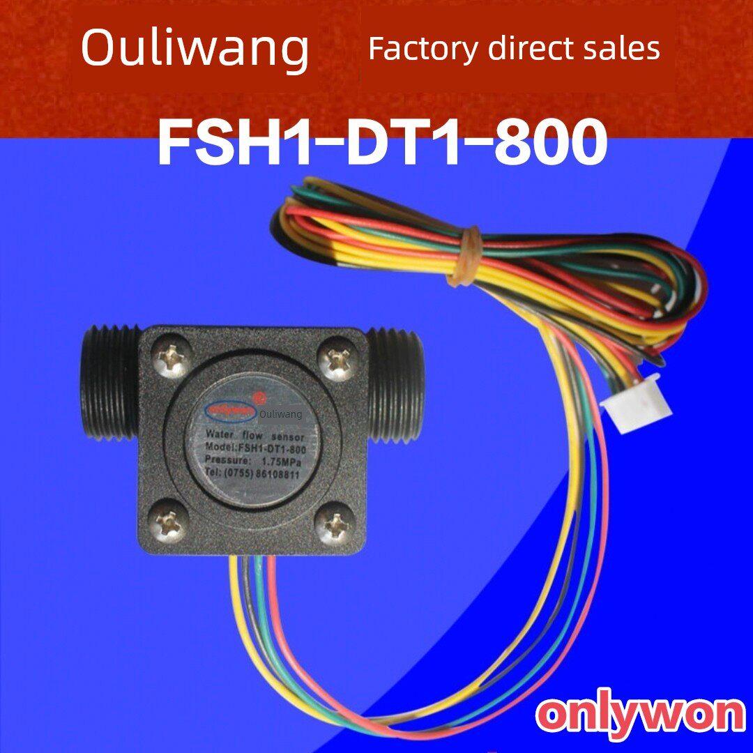 欧旺水流量传感器带温度高精度流量计Fsh1-Dt1-800