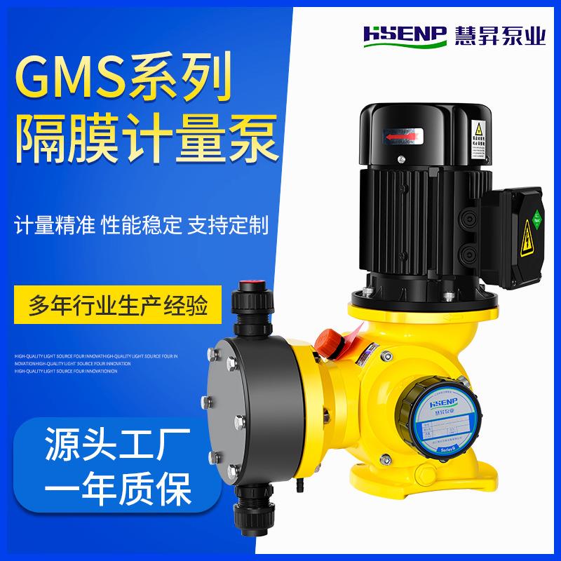 浙江慧昇泵业机械隔膜GMS系列计量泵500L/h流量DN15口径PVC泵头