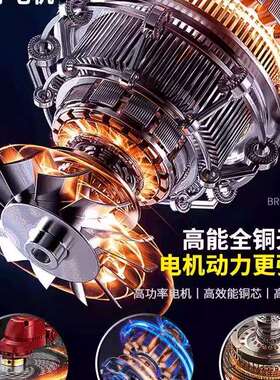 功充园电式草机背FBC负式农用小割型大率新型电动打草机果锄除草