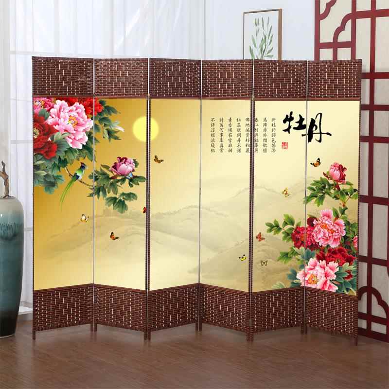 高档简易屏风断室移动折叠客厅卧公酒店玄关推办拉时尚隔装饰简约