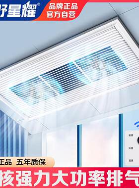 正野星耀300x600排气扇强力静音大功率排风扇集成吊顶吸顶换气扇