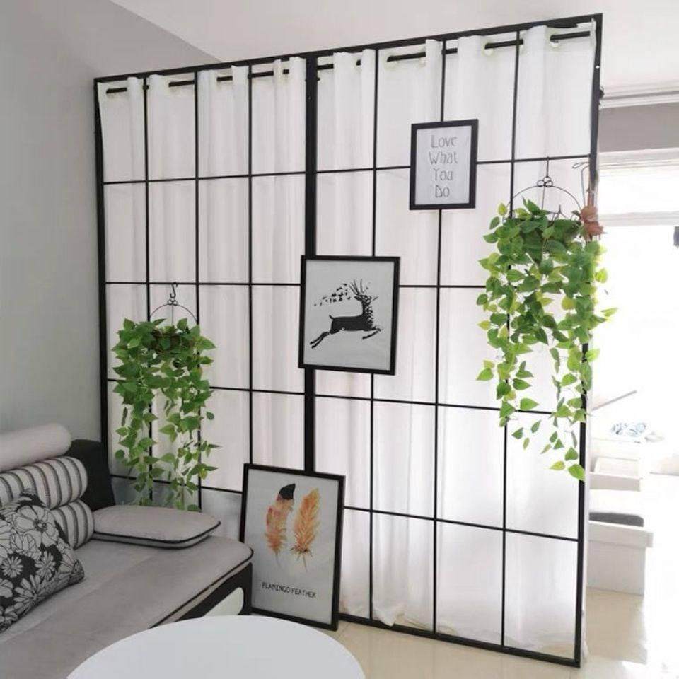 GxP铁艺屏风隔断墙客厅分隔墙装饰卧室美容店房间办公室玄关专业