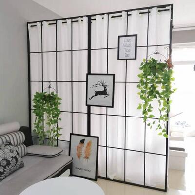 GxP铁艺屏风隔断墙客厅分隔墙装饰卧室美容店房间办公室玄关专业