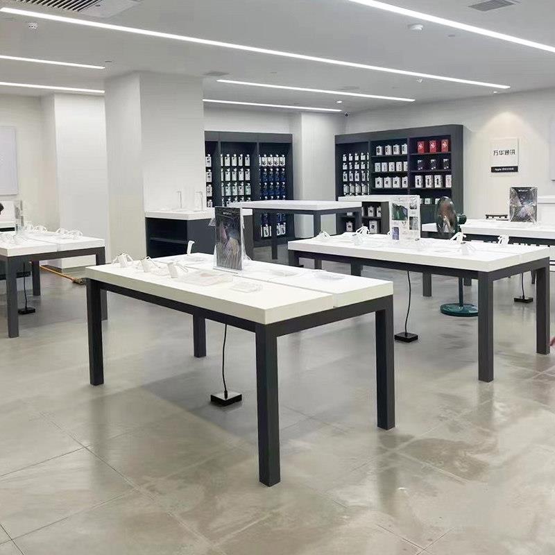 手机店展示桌中岛体验台平板电脑数码体验桌智能产品靠墙展示台