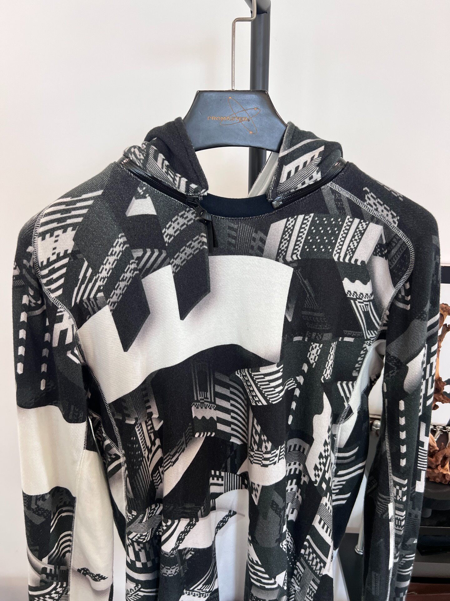 Boris Bidjan Saberi 11by BBS Geometric Print Hoodie — back