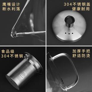 台湾76泡茶壶茶水分离飘逸杯办公室玻璃过滤简易茶壶冲茶茶具套装
