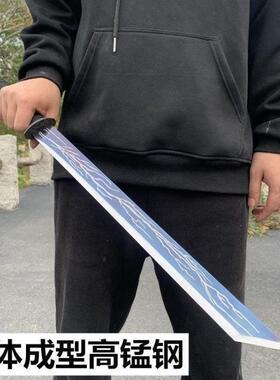 户外车载唐横刀防身一体锰钢绣春刀武器真开山武术刀合法未开刃剑