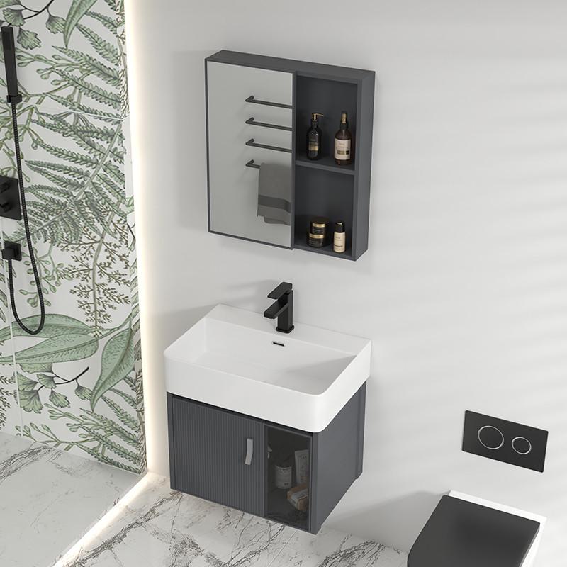 洗手盆小户型迷你小尺寸洗脸盆小型浴室柜组合45洗手台长60cm50