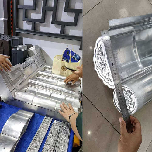 铝屋顶装饰滴水檐仿古铝合金金属一体建筑瓦名宿四合院瓦中式景区