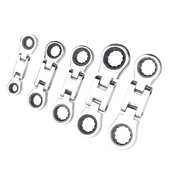 19mm 迷你双活动头棘轮扳手组套8 5件套