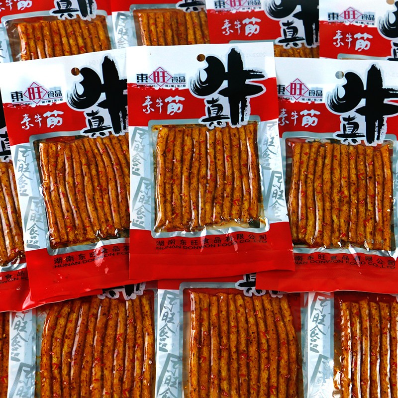 &东旺真牛顶牛素牛筋31g包辣条麻辣面筋湖南特产零食怀旧小吃休闲