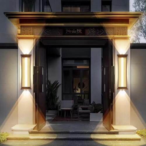 户外壁灯防水庭院灯别墅外墙灯室外阳台上下发光大门两侧柱子壁灯