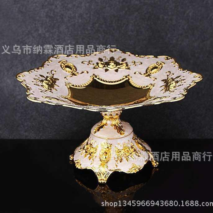 中号欧式豪华果盘合金果盘底座架酒店KTV家居摆设半手工机械工艺,节庆用品/礼品,吊顶纱幔,淘宝优惠券,粉丝福利购,淘宝优惠卷