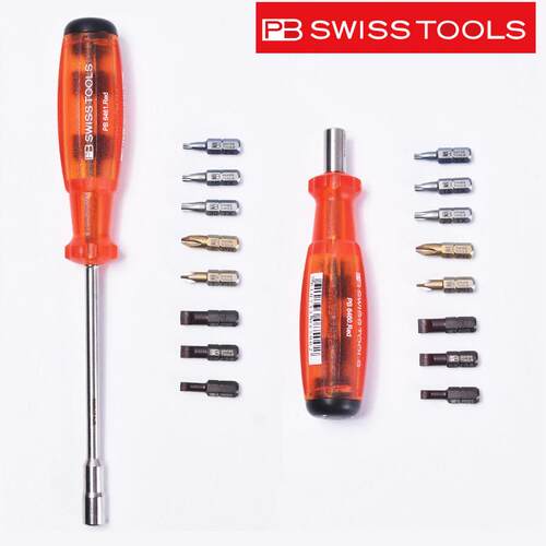 PB螺丝刀套装瑞士进口弹仓多功能批头组合工具十字一字6464/6460