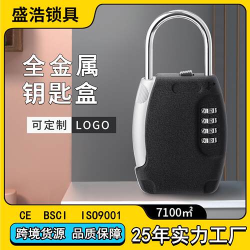CH-805锁厂生产锌合金4位密码便携mini式密码盒挂钩式密码钥匙盒