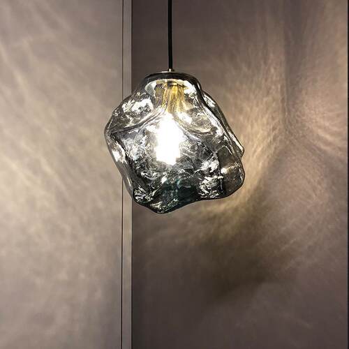 北欧创意熔岩冰块壁灯简约餐厅吧台卧室床头灯复古酒店走廊吊灯灯