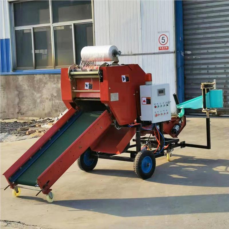 CT-09牛羊饲料动碎打捆一体包膜式机 秸秆青贮电黄粉贮打捆机