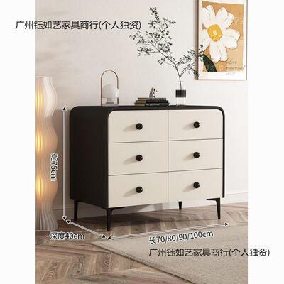 轻斗奢立实木柜BXC现代简约客厅六八斗柜大量抽屉容边柜卧室柜收