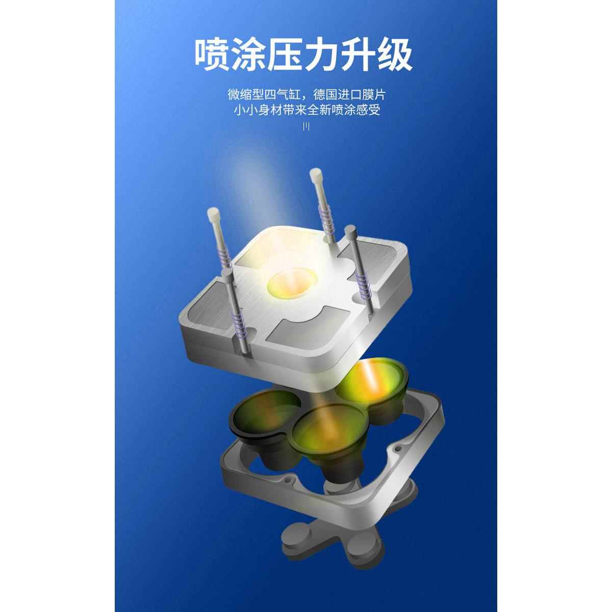 迷你便携式电动喷笔气泵绘画上色模型手持喷涂注氧仪补水喷枪套装