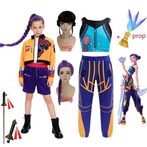 kpop猎魔女团服装道具武器假发zoey米拉鲁米儿童万圣节cos衣服