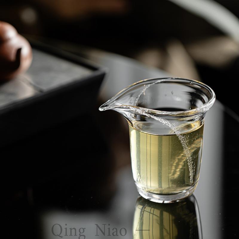 星河高档公道杯高硼硅玻璃茶具新中式分茶器家用耐热公杯茶海禅意