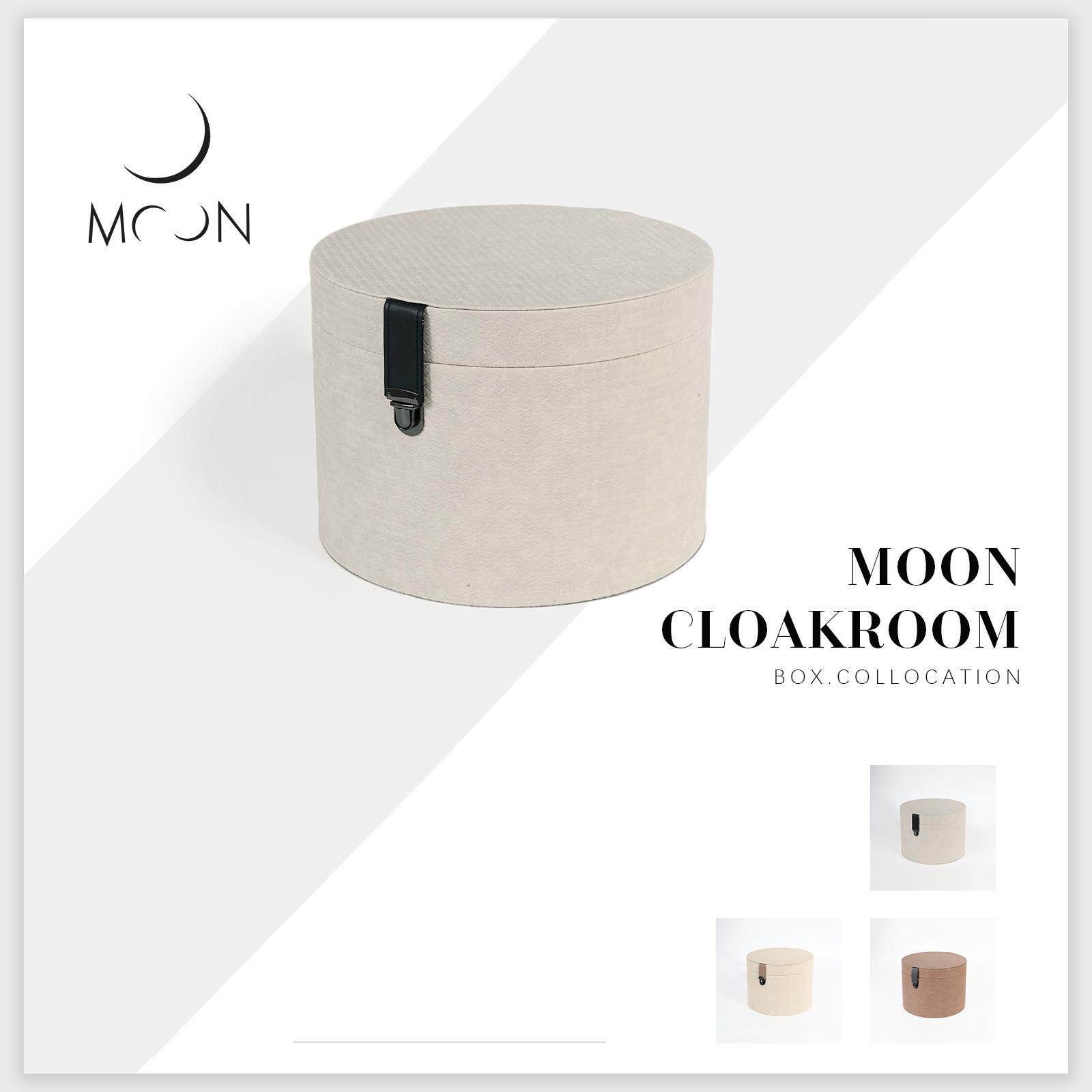 MOON慕空间样板房衣帽间收纳盒摆件收纳桶圆桶展厅装饰品摆设道具