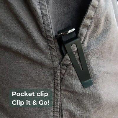 Metal Keys Fob with Clip Holds 2-6 Keys Modern Key