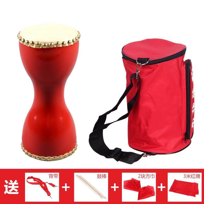 正品14cm手拍鼓具成人胸鼓牛皮鼓场舞打健广身道鼓儿童腰鼓击乐器