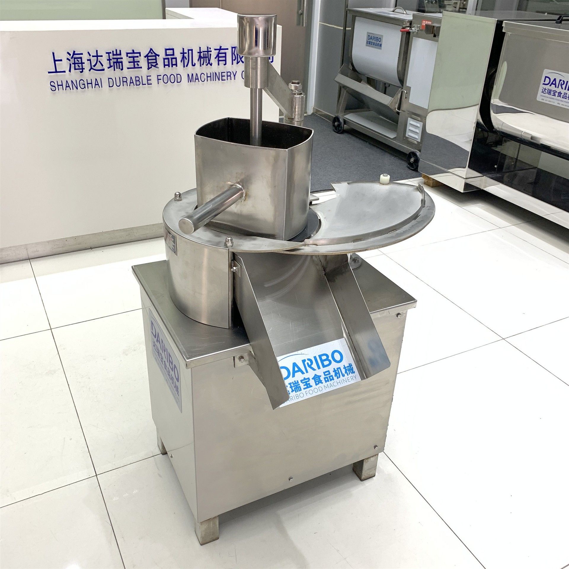H达瑞宝全自动圆盘旋转猪肉切割设备 新鲜鸡珍鸭珍鹅珍切片机