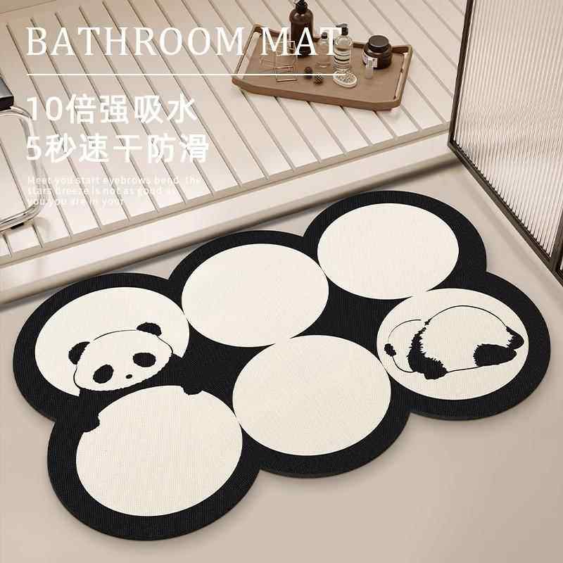 0地垫浴室防滑硅藻泥强吸水垫卫生间速干地毯卫浴家用脚垫全铺隔