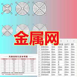 4CM 5CM 6CM 7CM 8CM 9CM 12厘米金属不锈钢铁网防护防尘风扇网罩