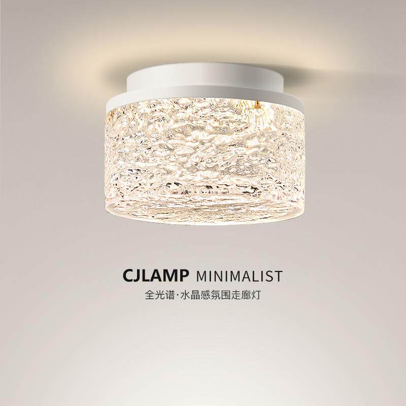 现代简约轻奢水晶树脂走道灯入户玄关吸顶灯创意阳台灯衣帽间灯具