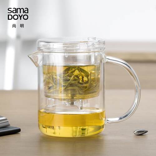 尚明雅杯茶壶，过滤玻璃茶具耐热玻璃茶杯泡茶机Ec-21