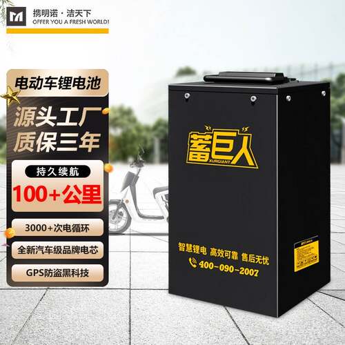 蓄巨人锂电池电动车电瓶电池48V30Ah50Ah60Ah锂电池组磷酸铁锂