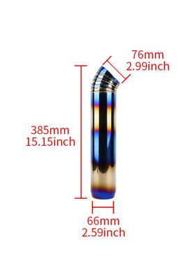 汽车改尾通用装排气管WNE4-EP-烤蓝尾喉喉个性铝合金6排气管7mm装