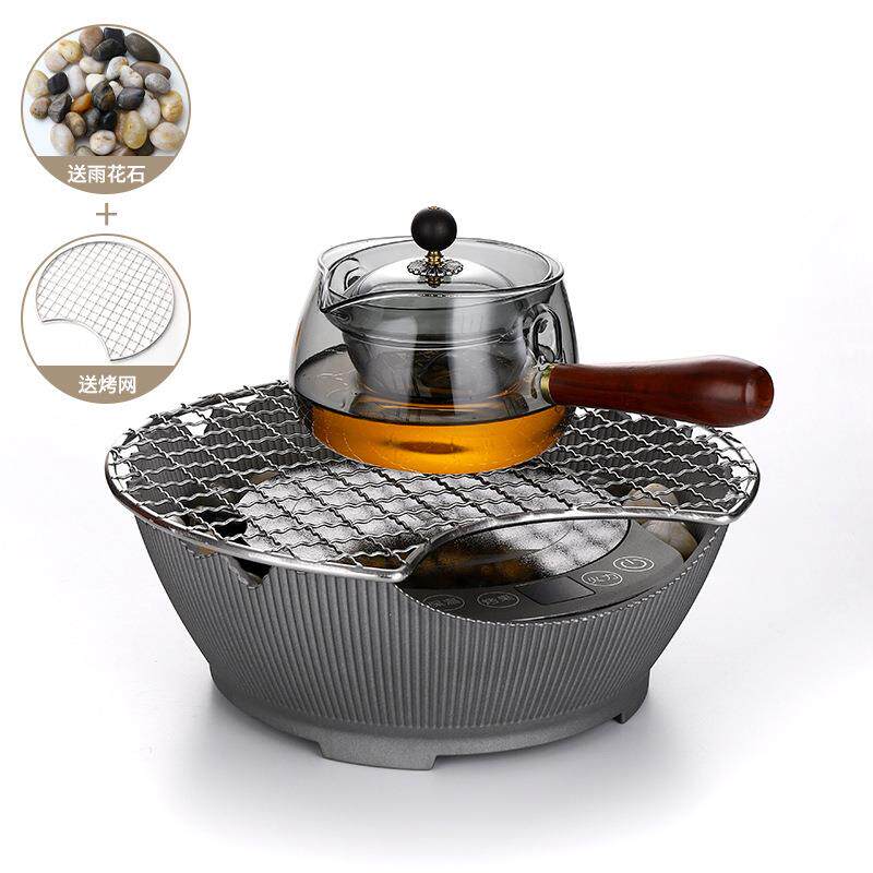 茶总堂围炉煮茶电陶炉家用电陶茶器玻璃茶壶套装炉电磁炉蒸煮神器