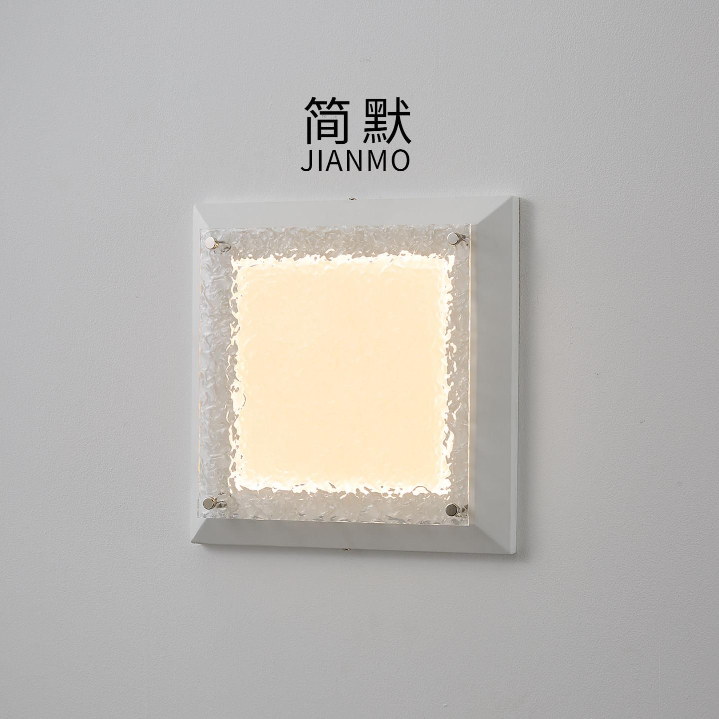 创意亚克力壁灯现代简约咖啡厅办公室高级感走廊过道方形装饰墙灯
