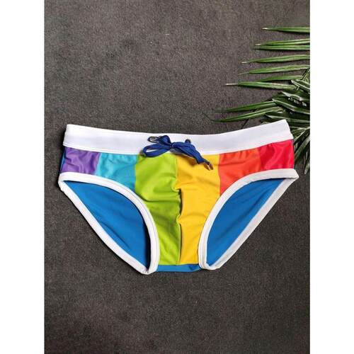 Y 29690 Colorful Triangle Swim Briefs 三角游泳裤