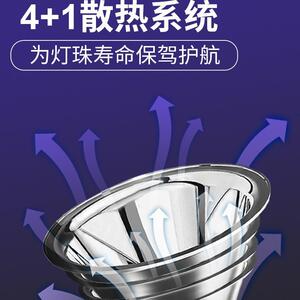 探长户外强光应急夜钓矿灯露营超亮充电可拆头戴式长续航远射头灯