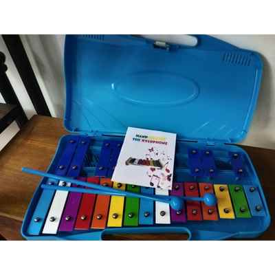 高档片铝片乐琴奥尔夫打击器25音铝板琴敲击钢片琴彩琴敲色琴手敲