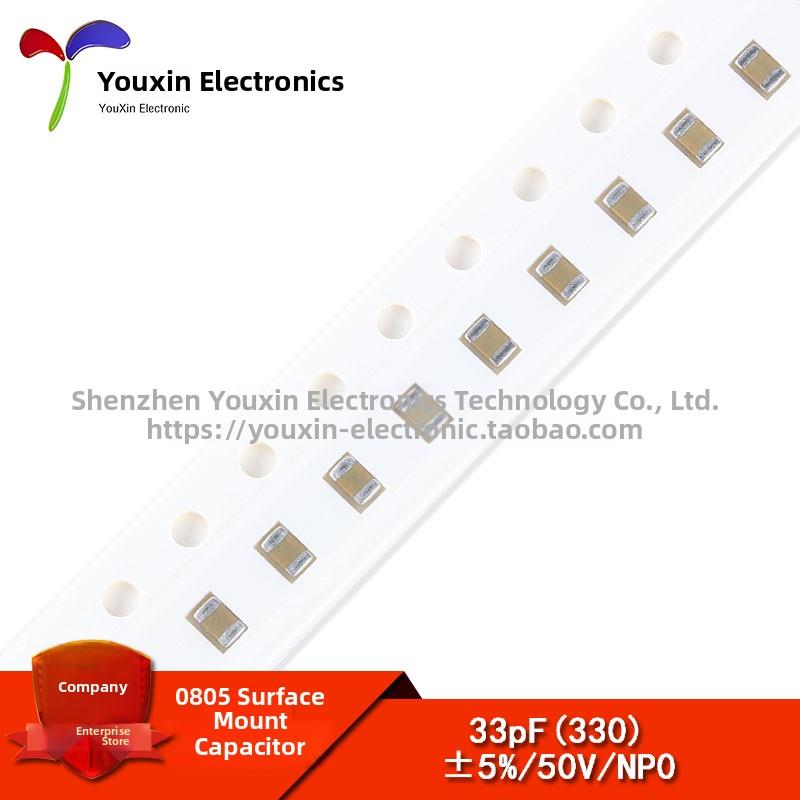 [优信电子]0805 Smd电容器33Pf 33P 50V精度±5%（100片）