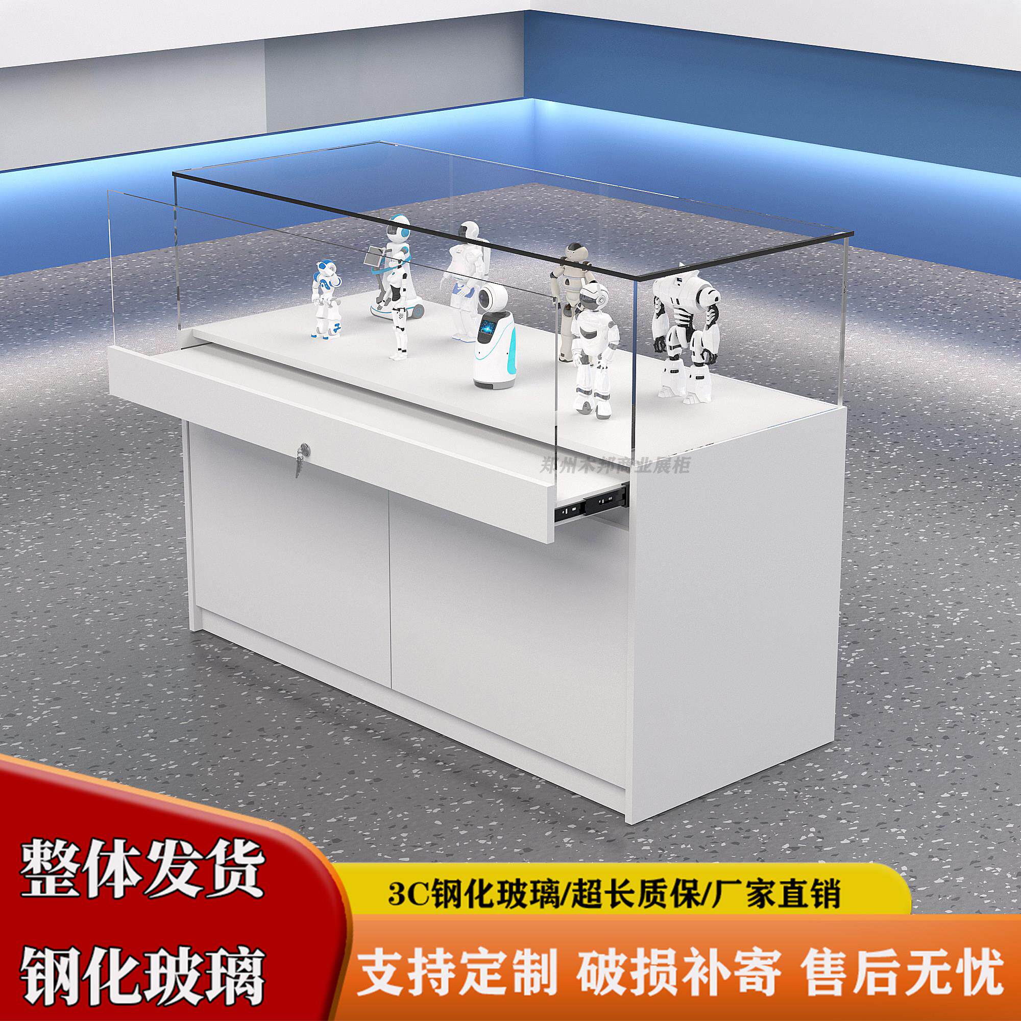 定制珠宝首饰展示柜手机眼镜模型产品展示柜博物馆瓷器玻璃展示柜