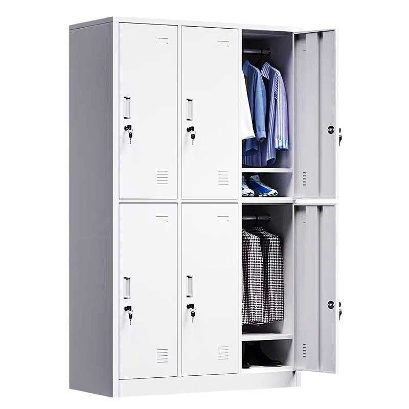 游泳馆换衣服柜二三四六八九门储物柜不锈钢全钢制员工铁皮更衣柜