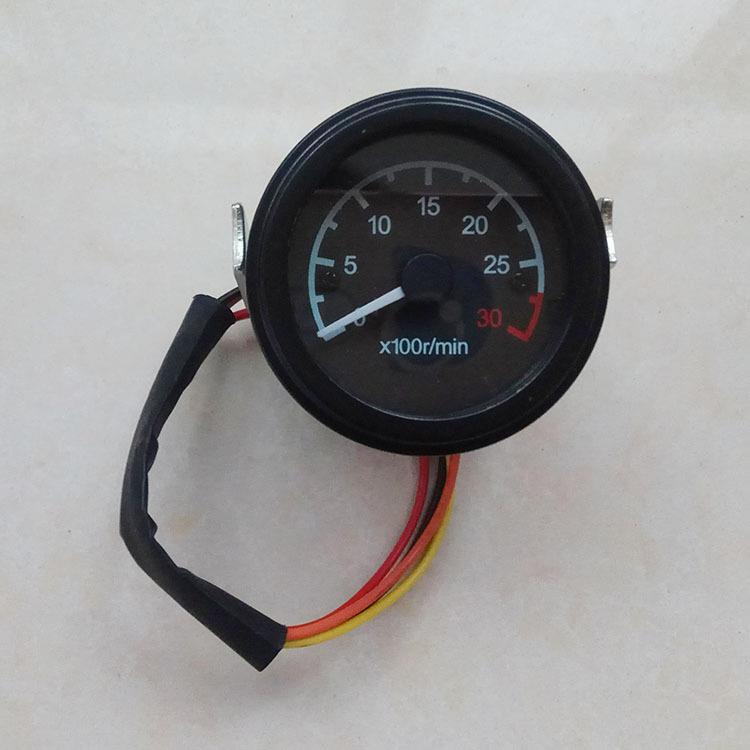 车用圆形转速计发动机测速仪表发动机飞轮齿转速车载转速显示器