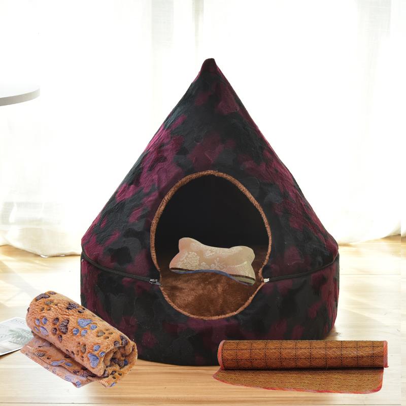 高档猫窝四季用猫咪床宠床物别墅封闭式狗通窝可拆洗冬天暖宠物用