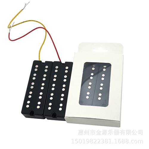 电贝斯双线圈拾音器 开放式二孔四弦Bass线圈拾音器 吉他乐器配件